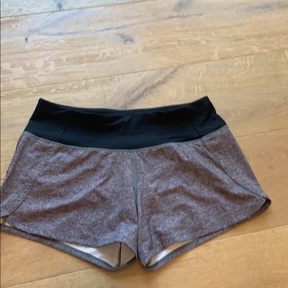 lululemon athletica Pants - Heathered grey Lululemon speed up shorts.